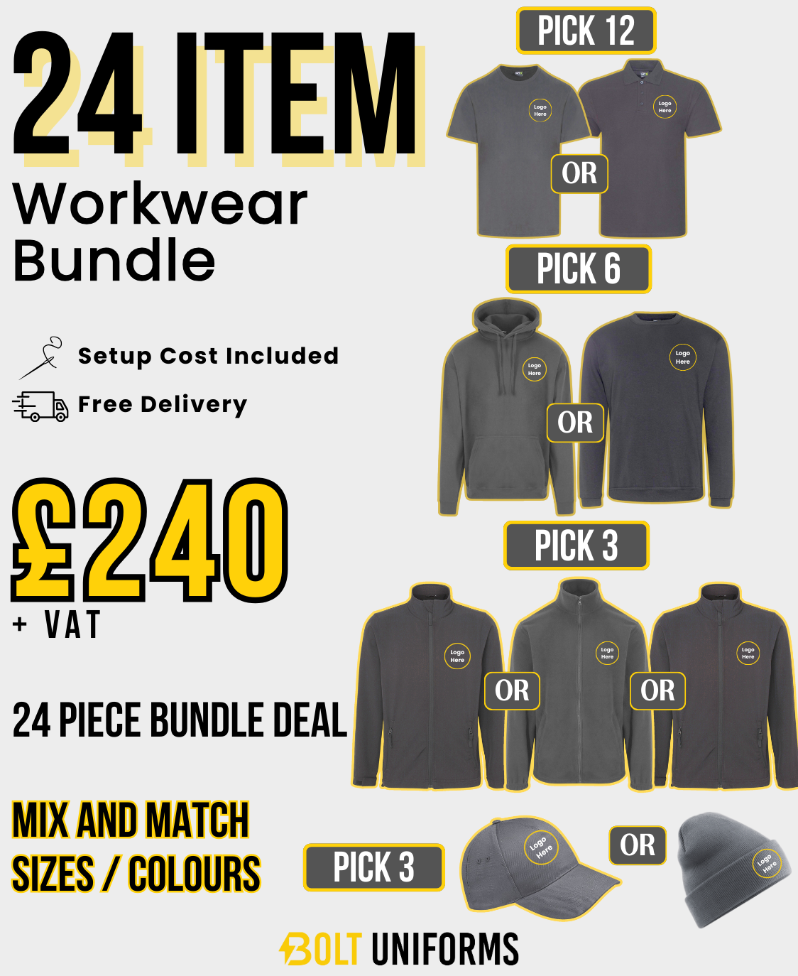 24 Item Workwear Bundle