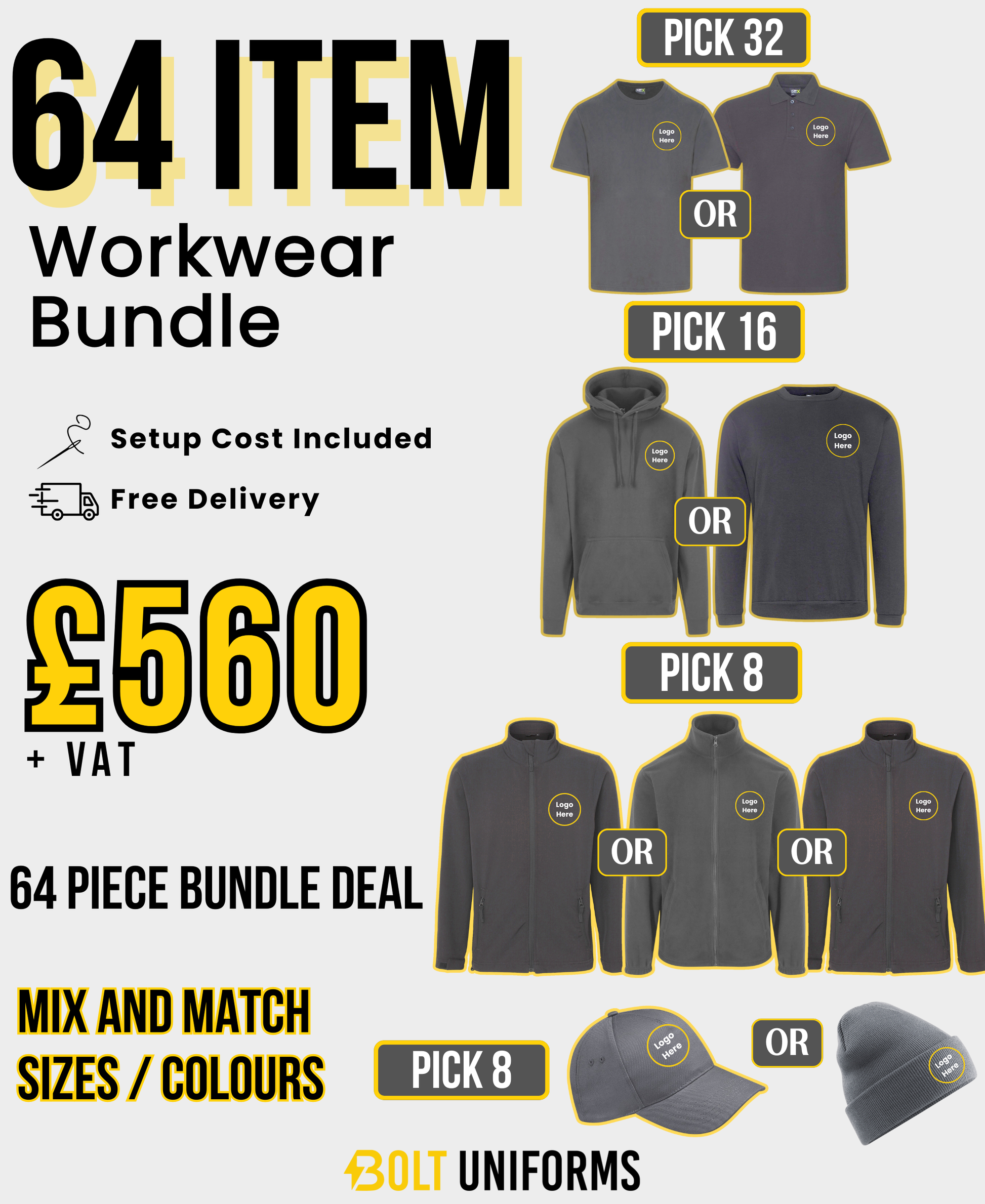 64 Item Workwear Bundle