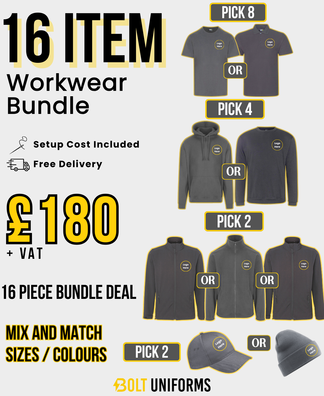 16 Item Workwear Bundle
