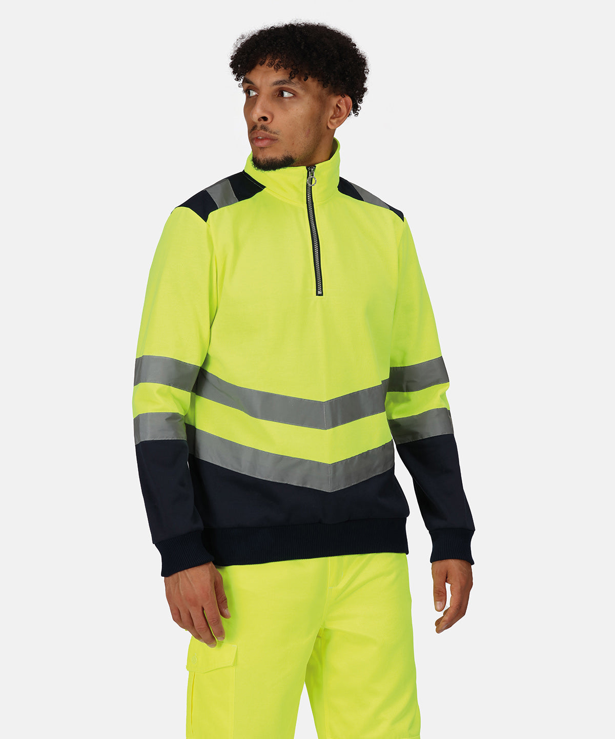 Pro hi-vis Ľ-zip sweatshirt