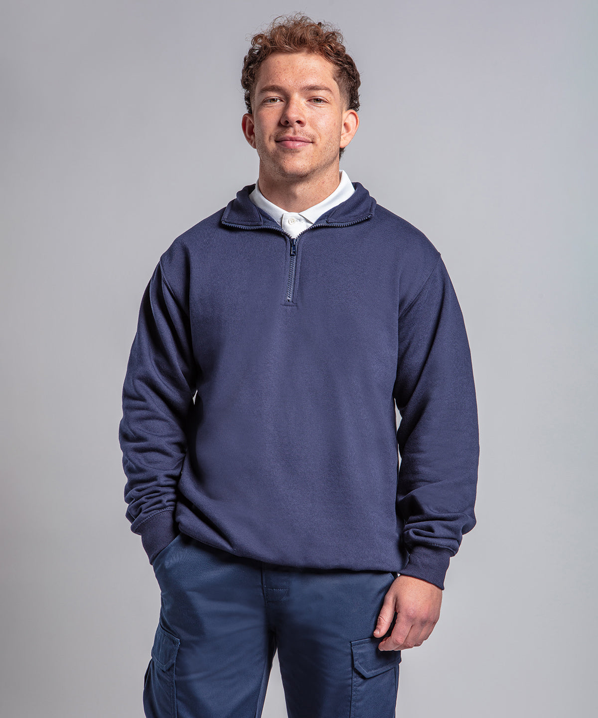 Pro Ľ-neck zip sweatshirt